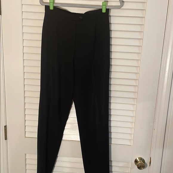 Burberry Black Trousers Classic Straight-Leg Design - Picture 1 of 10